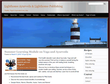 Tablet Screenshot of lighthouseayurveda.com